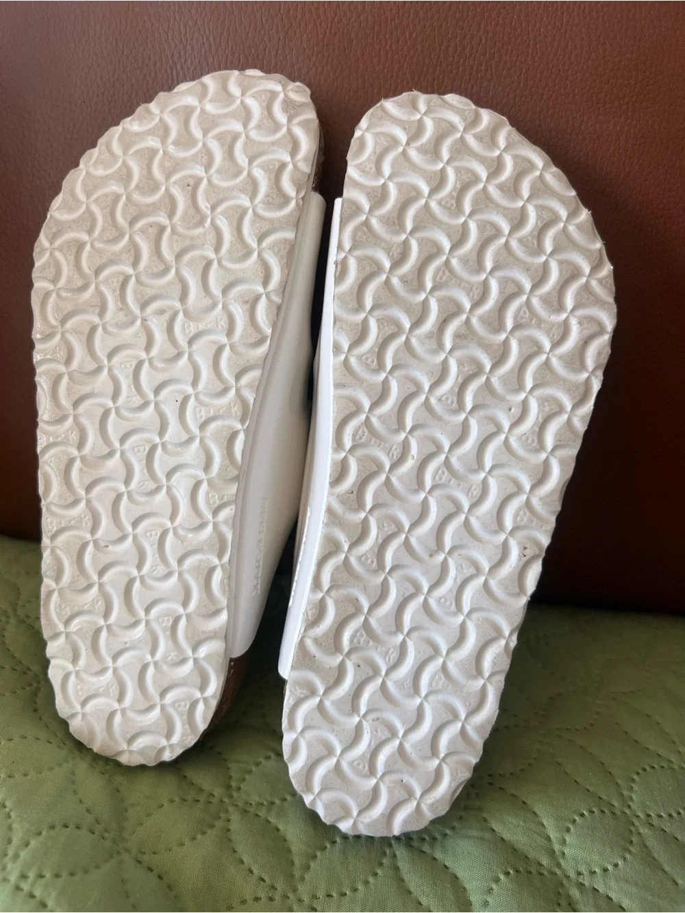 Birkenstock White Double Buckle Kids Sandals